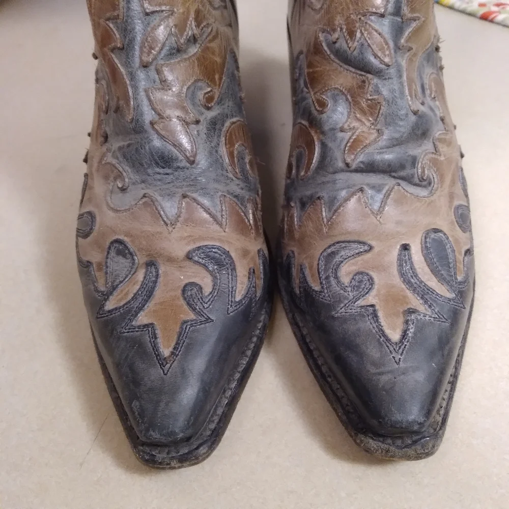 Dan Post Cowboy Boots Sz 7 - Picture 2 of 9